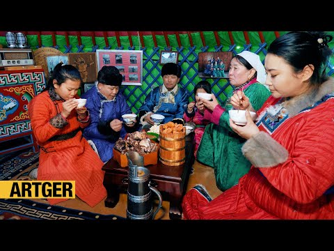 The Uzemchin Mongol Breakfast! How Uzemchin Mongols live in Inner Mongolia, China!