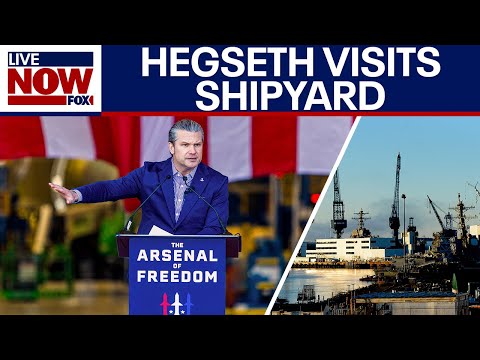 Hegseth continues 'Arsenal of Freedom' defense manufacturing tour at Bath Iron Works in Maine