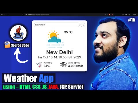 Weather App Using HTML, CSS and JavaScript with Java JSP & Servlet | Java Web Project 💖