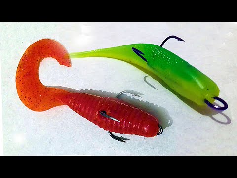 Как просто и легко оснастить силиконовую приманку  двойным или тройным крючком