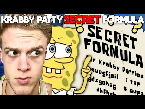 The Krabby Patty Secret Formula! Joe Bartolozzi