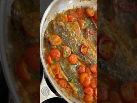 Seabass with garlic and herb baby potatoes. A #healthy and #tasty meal