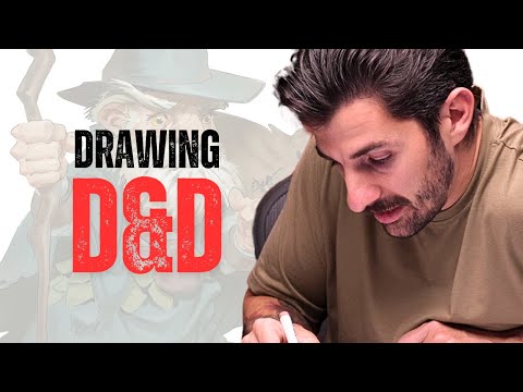 How I Draw DnD Characters - Dwarf Druid