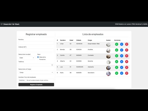 Modern CRUD with Laravel HTMX Bootstrap5 and MySQL Step by Step