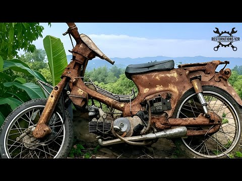 Restoration 44 Years Old Classic Motorbike:Tackling Rust & Severe Damage - Part 1 #restoration #asmr
