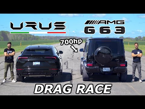 Lamborghini Urus vs 700HP Mercedes-AMG G63 // DRAG & ROLL RACE