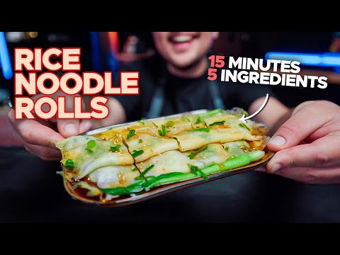 Cheung Fun: 15 Minute Rice Noodle Rolls! (+ BOOK Announcement!! 😱)