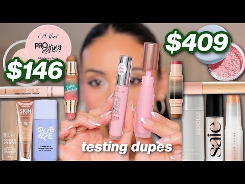 DRUGSTORE DUPES vs HIGH END Makeup 🤭 Which is better?