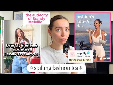 Brandy Melville ripping off designs, ANTI-ai ads are the new flex& more