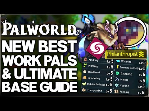 Palworld - How to Get BEST Base Work Pals in Game - Fast Breeding & Level 5 Skills Feybreak Guide!