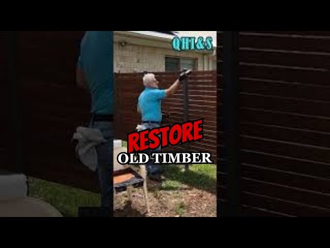 How to Restore Old Timber Decking (Like New Again!) DIY #SHORTS