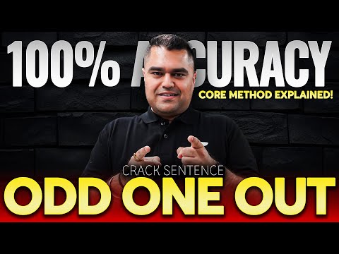 CAT 2025 Must-Watch! Crack Sentence Odd One Out with 100% Accuracy | "CORE" Method Explained