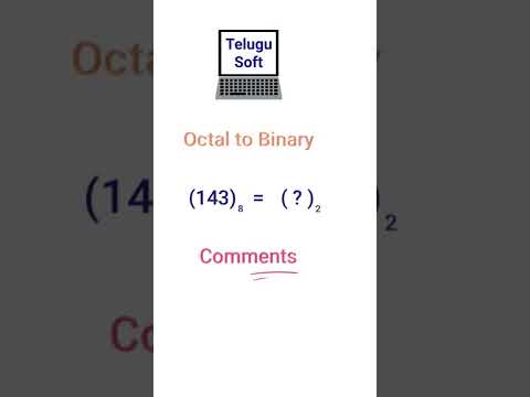 Octal to Binary Challenge #shorts