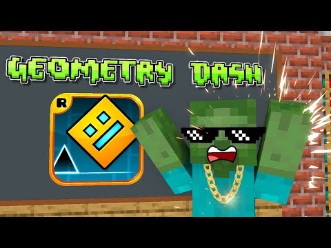 Monster School : Geometry Dash - Minecraft Animation