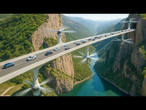 China Cut Through Mountain Built the World's Highest Bridge Above the Clouds - Unbelievable!