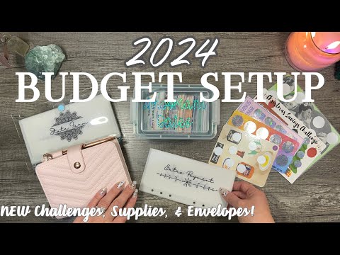 NEW 2024 Budget Setup | NEW Envelopes | NEW Savings Challenges | NEW Cash Envelope Stuffing Supplies