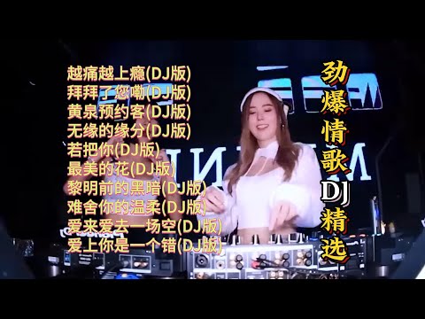 榜单精选：劲爆情歌DJ歌曲【Lyrics/動態歌詞】【高音质无损DJ】【KTV字幕】越痛越上瘾,拜拜了您嘞,黄泉预约客,无缘的缘分,若把你,最美的花,黎明前的黑暗,难舍你的温柔,爱来爱去一场空等