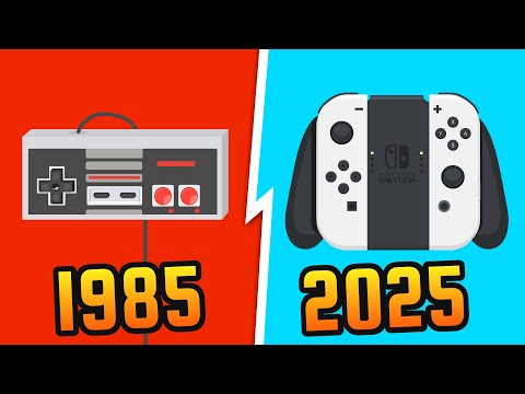 Evolution of Nintendo Controllers (Animation)