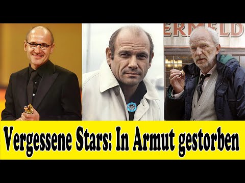 15 deutsche Schauspieler starben in Armut und wurden vergessen.😢