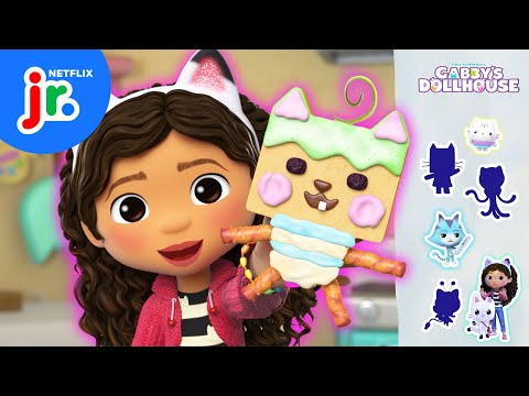 Collect All the Gabby Cats STICKERS! π±β¨ Gabbyβs Dollhouse | Netflix Jr