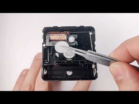 Разборка и сборка кварцевого часового механизма Rhythm с дискретным ходом для настенных часов