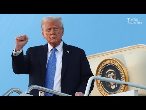 Trump departs DC, arrives in Florida for Mar-a-Lago visit before going to Super Bowl in New Orleans
