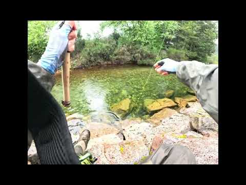 A clear Patagonia river for tenkara fishing