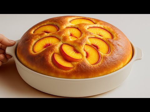 Leckerste Kuchen in nur 10 Minuten! Omas Geheimrezept für den perfekten 5-Tassen-Pfirsichkuchen