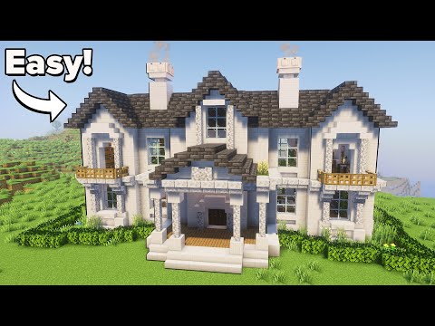 Minecraft: How to Build a Modern Mansion | Tutorial🏠