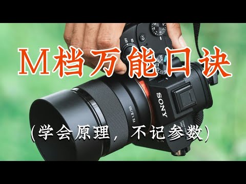 【摄影教程】是谁还不会相机M档?简单粗暴!直接一个视频就全懂了!!!