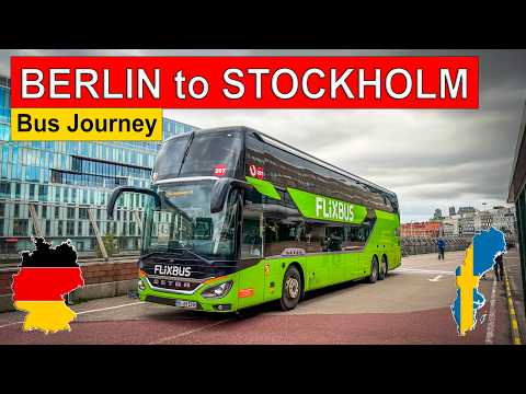 Flixbus trip from   🇩🇪 Berlin to 🇸🇪 Stockholm - another long bus journey.