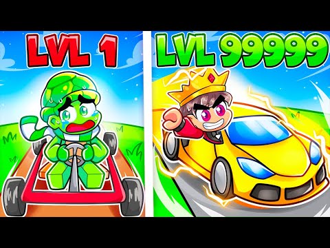 Level 1 vs Level 999 FASTEST CAR in Roblox!
