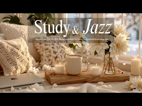 Study Cafe Jazz | Deep Focus Music & Relaxing Winter Ambience ~ Calm Piano