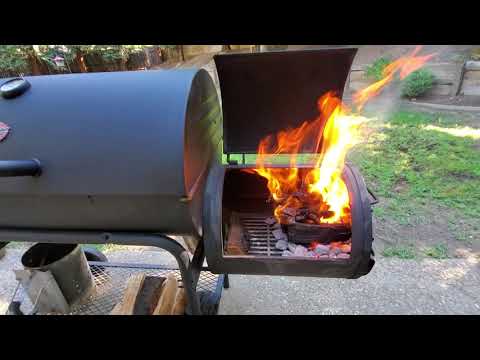 BBQ 101 - How to Build a Fire in your Offset Smoker Firebox and Temperature Management #offsetsmoker