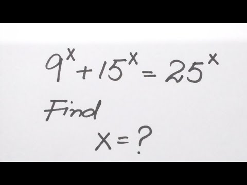 Nice Exponential Problem ll  X =? ll How to solve??