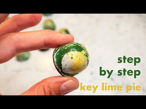 How to make chocolate bon bons - step by step - dairy free key lime pie