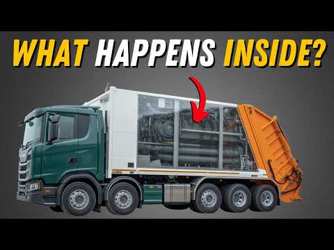What REALLY Happens Inside a Garbage Truck?
