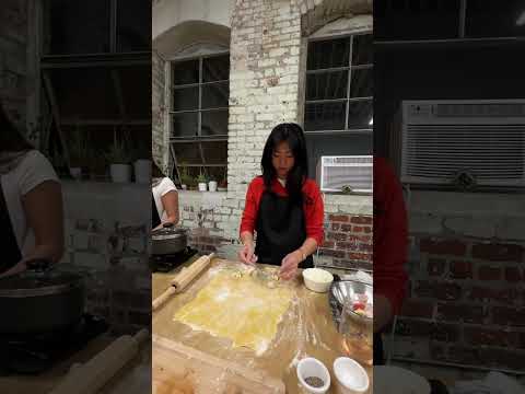 COME WITH ME TO A PASTA MAKING CLASS IN LA #shorts