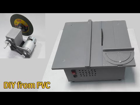 Homemade Mini Table Saw From PVC| Ideas And Creative from PVC