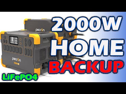 Pecron E2000LFP Portable Power Station Solar Generator – Real World Testing and Review