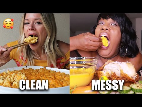 CLEAN VS MESSY MUKBANGERS 😫 (long compilation)