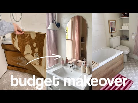 How to makeover your bathroom for UNDER £200! | Budget bathroom makeover