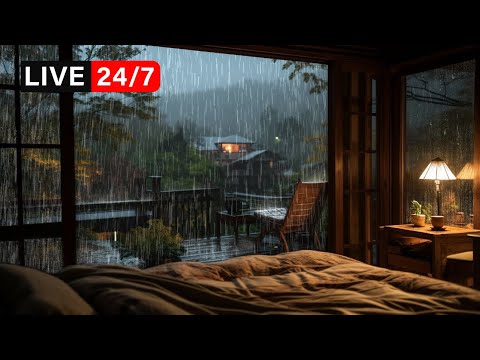 🔴 BEST RAIN SOUNDS for Deep Sleep & Focus & Relax | No Music, Just Rain