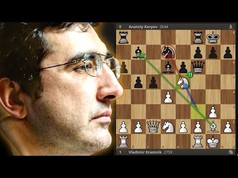 Unbelievable! Karpov destroyed in 17 Moves!? - Kramnik vs Karpov -Open Catalan, Classical Line (Be7)