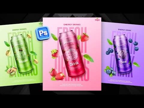 How to create mockup in Photoshop | Modern poster design idea