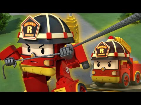 罗伊特辑│变形警车珀利 特别插曲│儿童漫画│可怕的火灾│来看看罗伊的精彩场景│变形警车珀利TV 中文