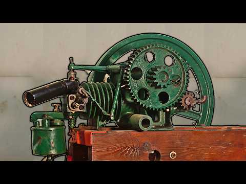 This Engine USES 8 CYCLES TO RUN?!? 100-YEAR-OLD WINDMILL Engine Revival! Can We Get it Running??