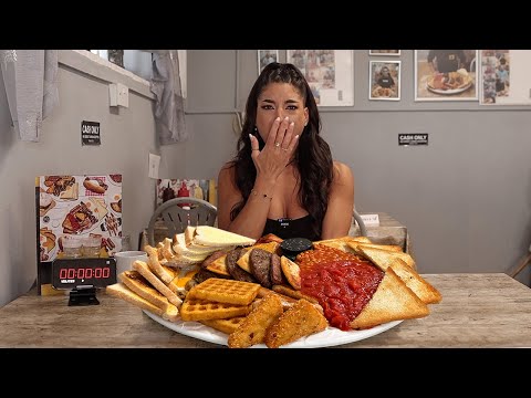 "YOU ONLY HAVE 11 MINUTES TO FINISH IT, NO CHANCE!" The ‘BIG ONE’ fry up challenge @Leah Shutkever