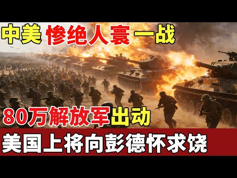 中美最惨绝人寰一战，80万解放军连夜出动，美国精锐部队全军覆没，美国上将当场向彭德怀求饶【档案】
