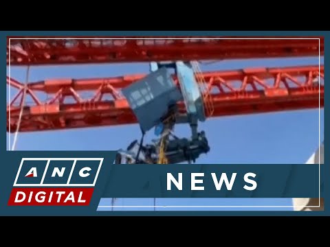 ON THE SCENE: Mangled carriages, hanging debris after crane collapses on loaded Thailand train | ANC